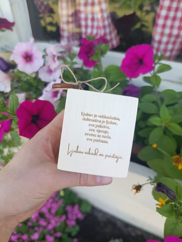 Zahvalnica za vjenčanje - svijećnjak - Slika 4