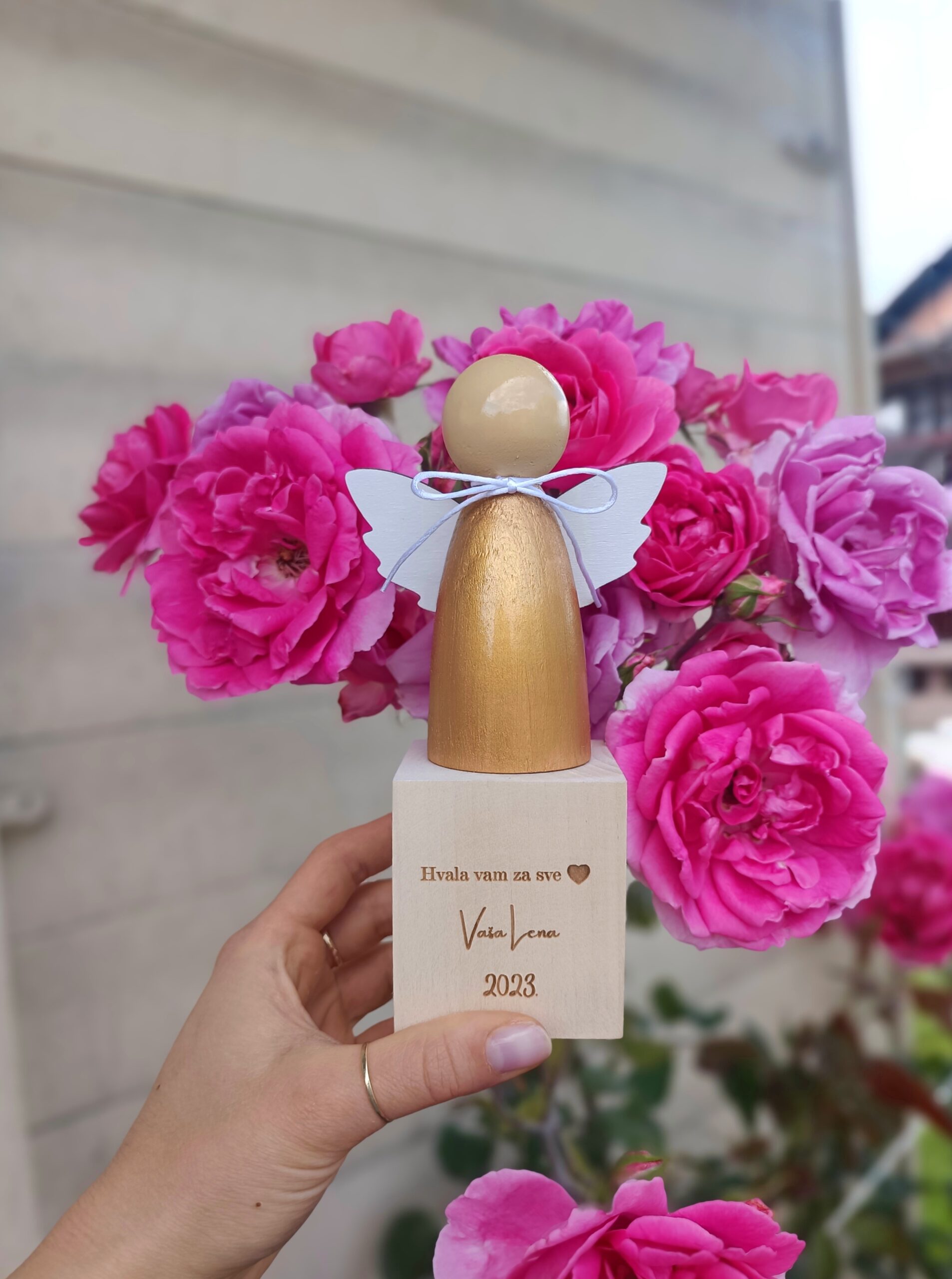 Lutka na postolju- anđeo - Slika 5