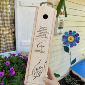 Kutija za vino- zahvala kumu/kumi