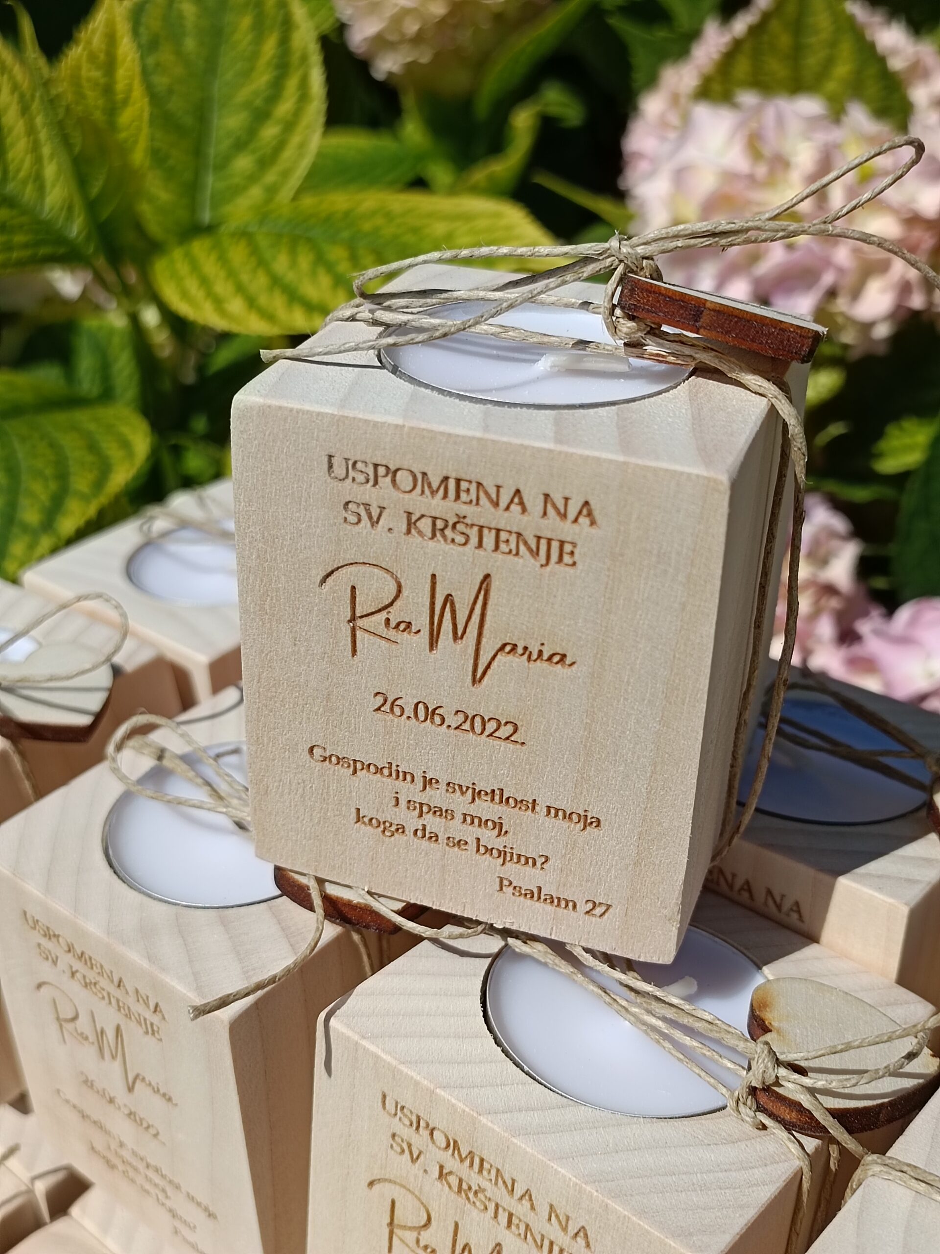 Zahvalnica za krštenje - svijećnjak - Slika 3